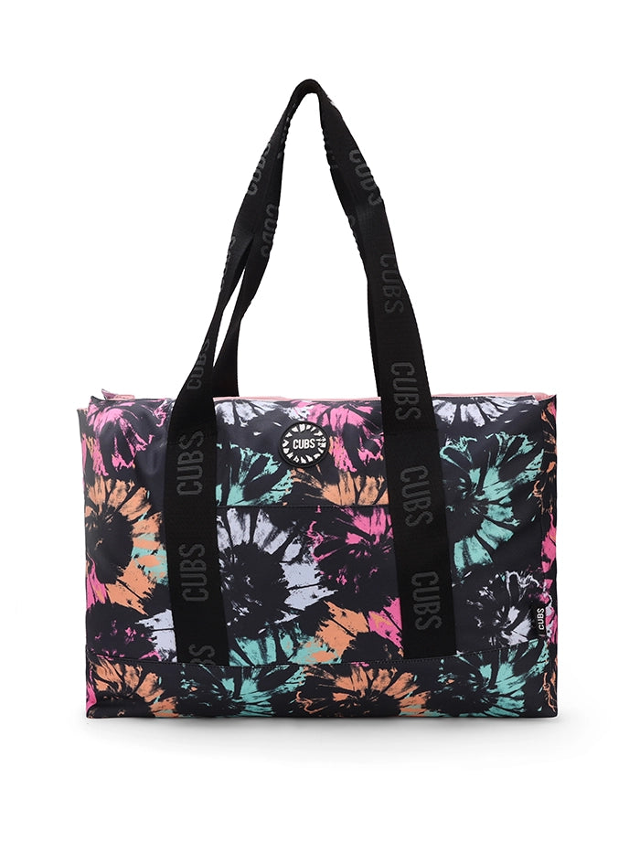 Cubs Black & Pink Tie Dye Double Face Tote Bag