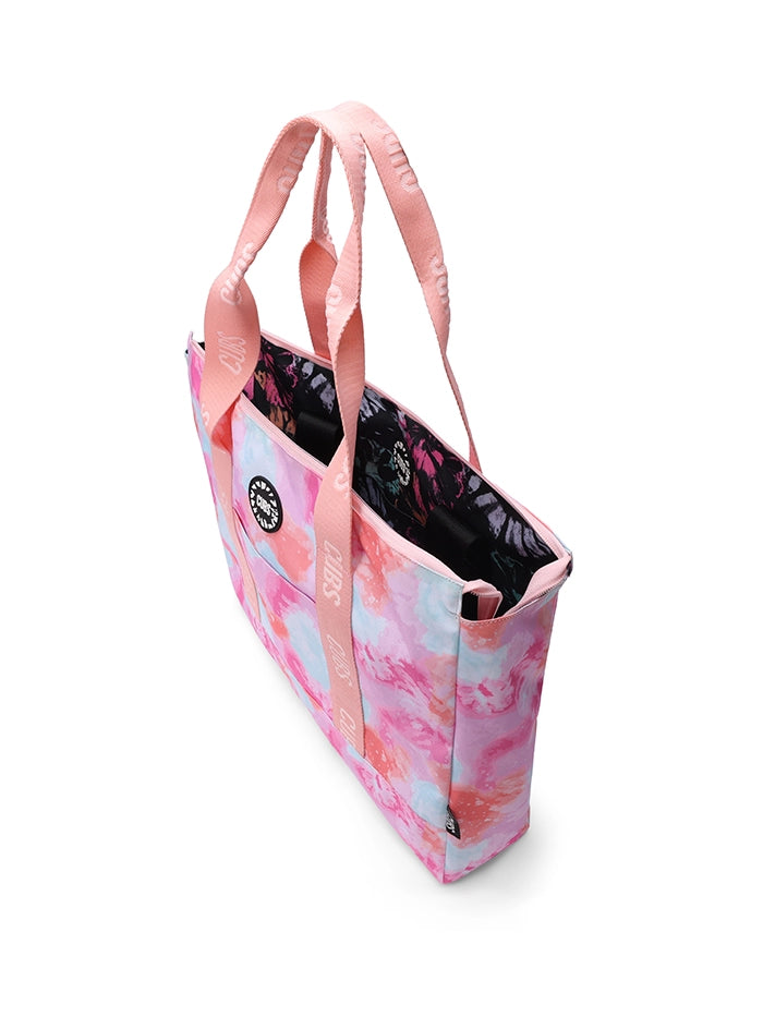 Cubs Black & Pink Tie Dye Double Face Tote Bag