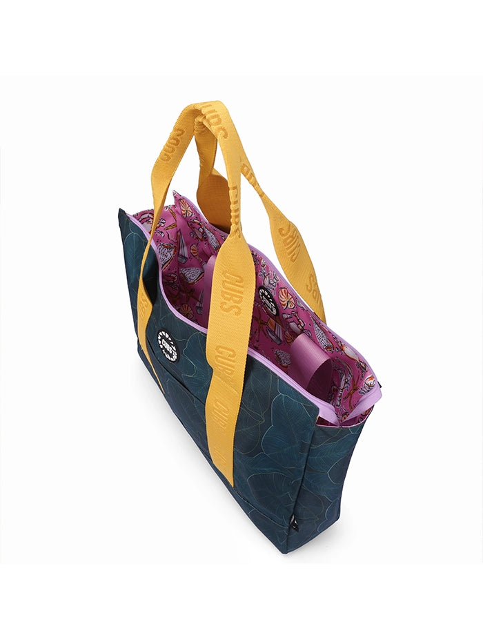 Cubs leaves & sea shells Double Face Tote Bag