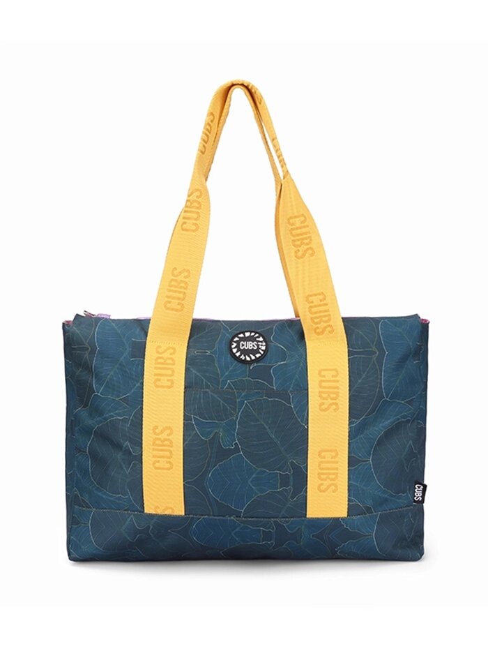 Cubs leaves & sea shells Double Face Tote Bag