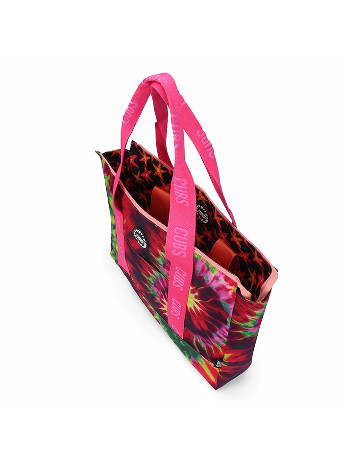 Cubs Tie Dye and Black Stars Double Face Tote Bag