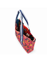 Cubs Swirls and Flamingos Double Face Tote Bag
