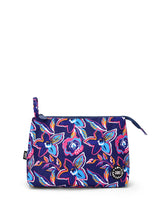 Cubs Navy Flowers Large Pouch