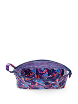 Cubs Navy Flowers Large Pouch