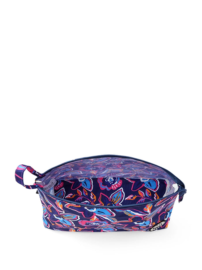 Cubs Navy Flowers Large Pouch