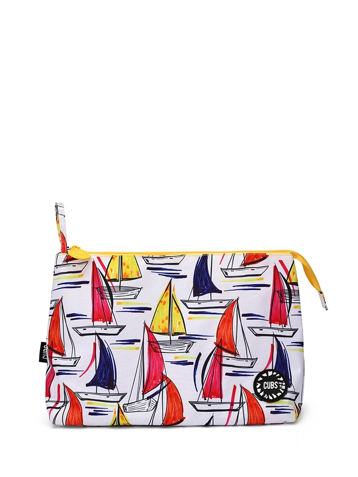 Cubs White Ships Large Pouch