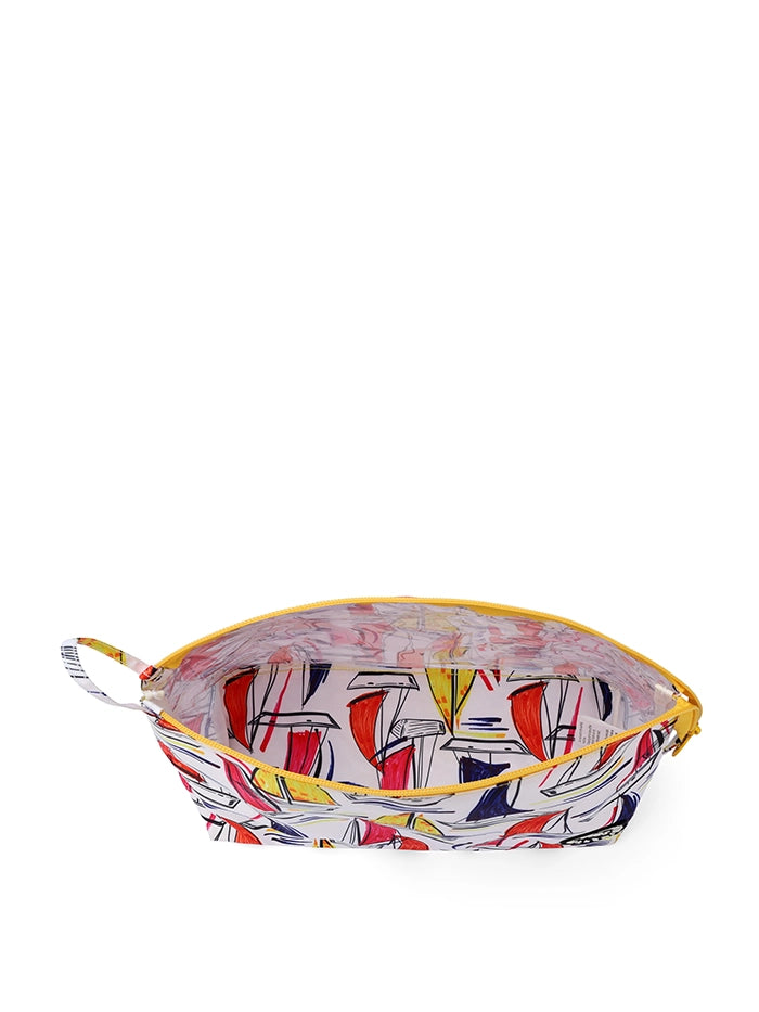 Cubs White Ships Large Pouch