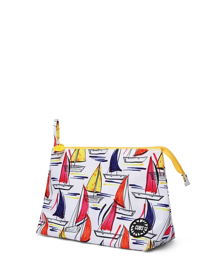 Cubs White Ships Large Pouch