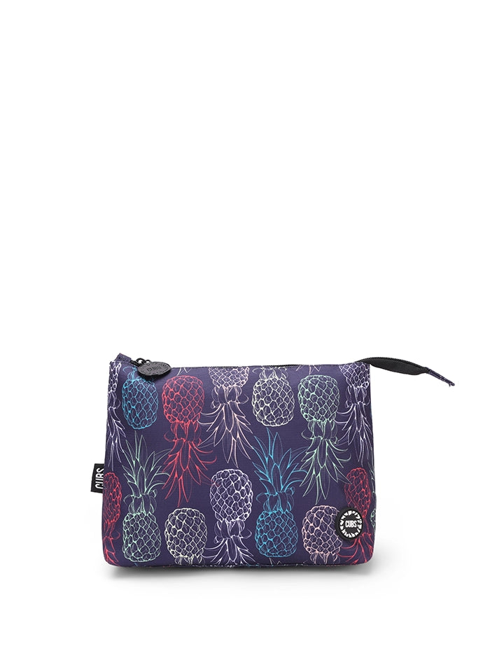 Cubs Black Pineapples Medium Pouch