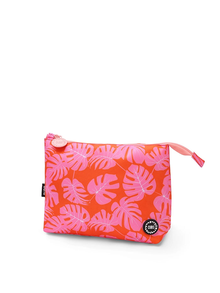Cubs Orange Leaves Medium Pouch
