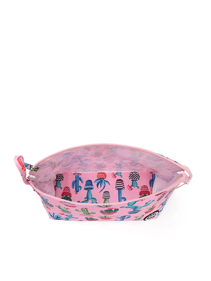 Cubs Pink Cactus Large Pouch