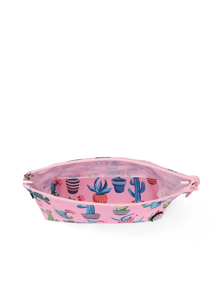 Cubs Pink Cactus Medium Pouch