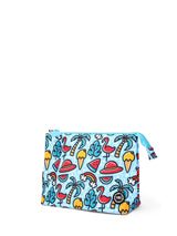 Cubs Baby Blue Flamingos Medium Pouch