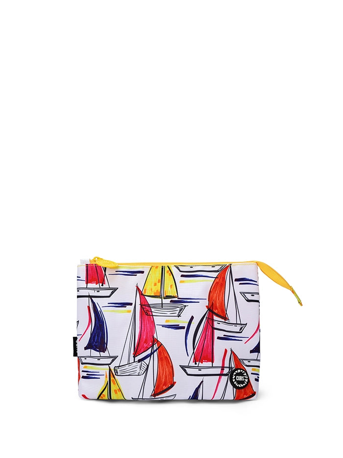 Cubs White Ships Medium Pouch