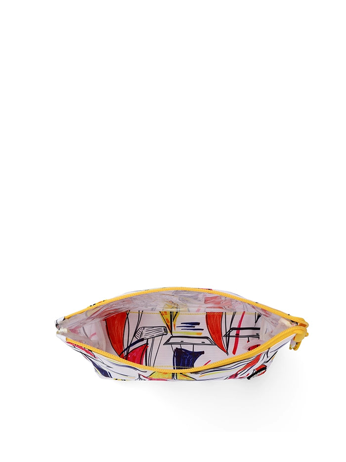 Cubs White Ships Medium Pouch