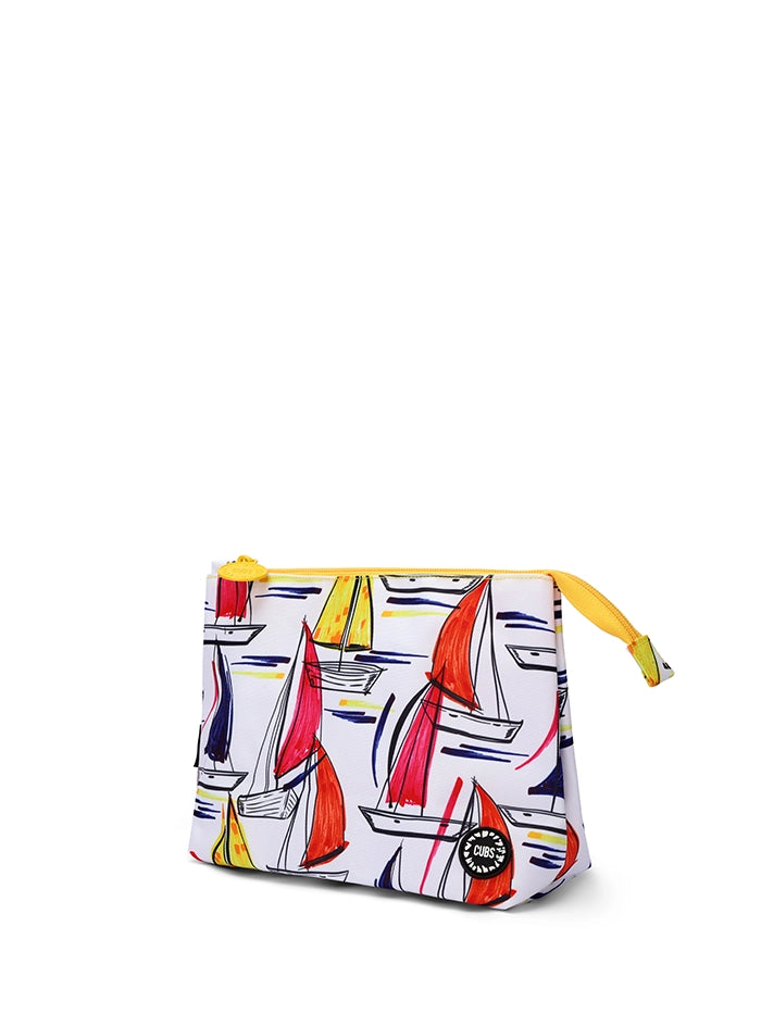 Cubs White Ships Medium Pouch