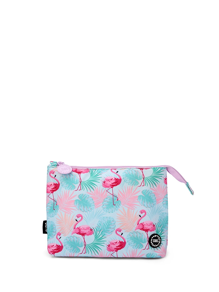 Cubs Flamingos in the Forest Medium Pouch