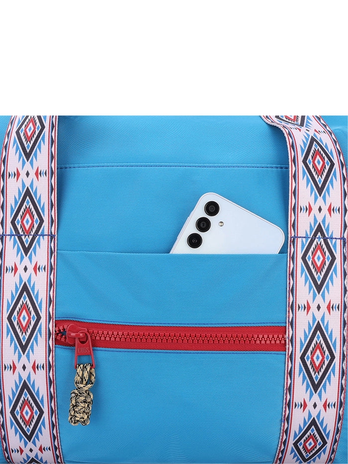 Cubs Cyan Blue Weekender Duffel Bag