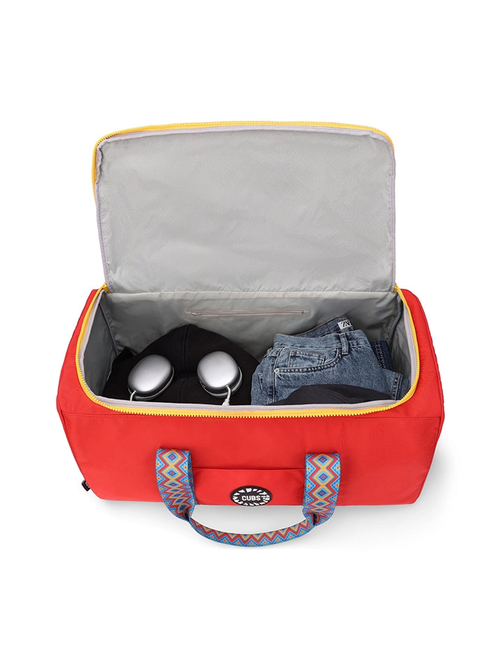 Cubs Flame Red Weekender Duffel Bag