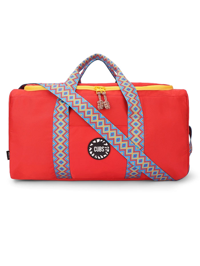 Cubs Flame Red Weekender Duffel Bag
