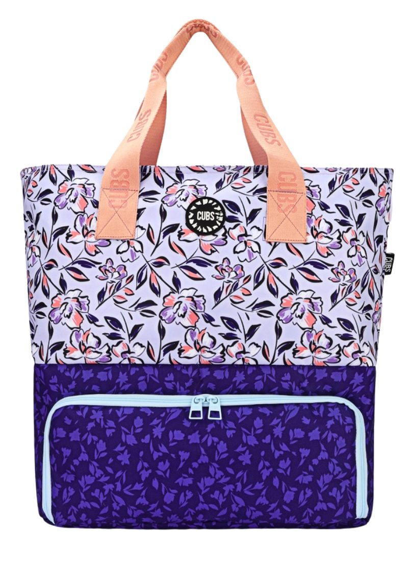 Cubs Navy Lilies Tote/Cooler