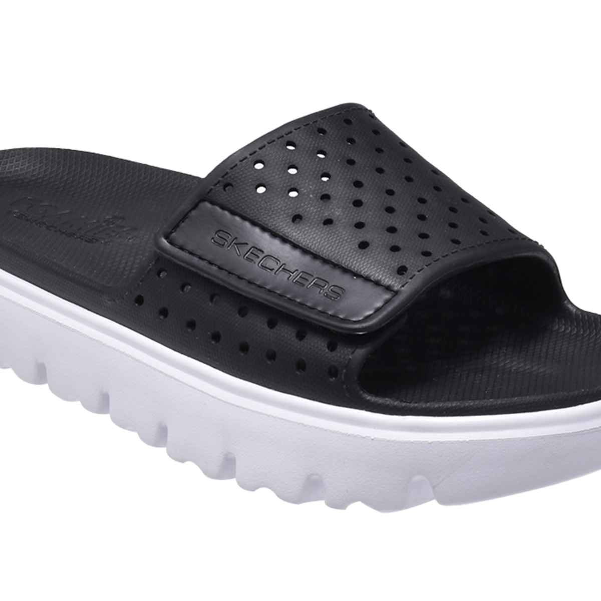 Skechers Foamies Top Level Peachy Vibe Slide-111451-Black