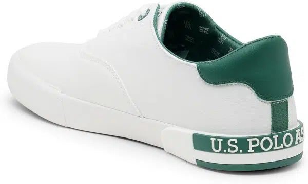 U.S. Men Central Lacing Solid Rojas Sneaker white