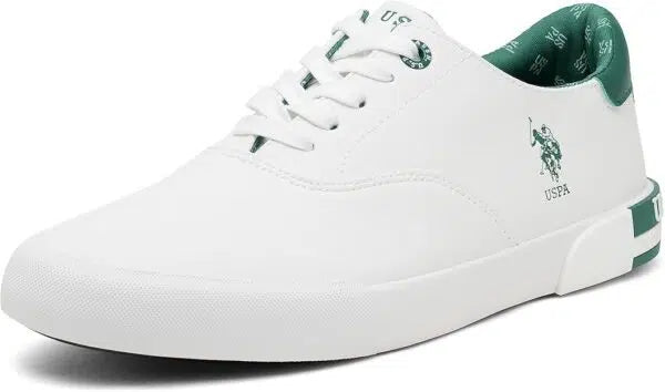 U.S. Men Central Lacing Solid Rojas Sneaker white