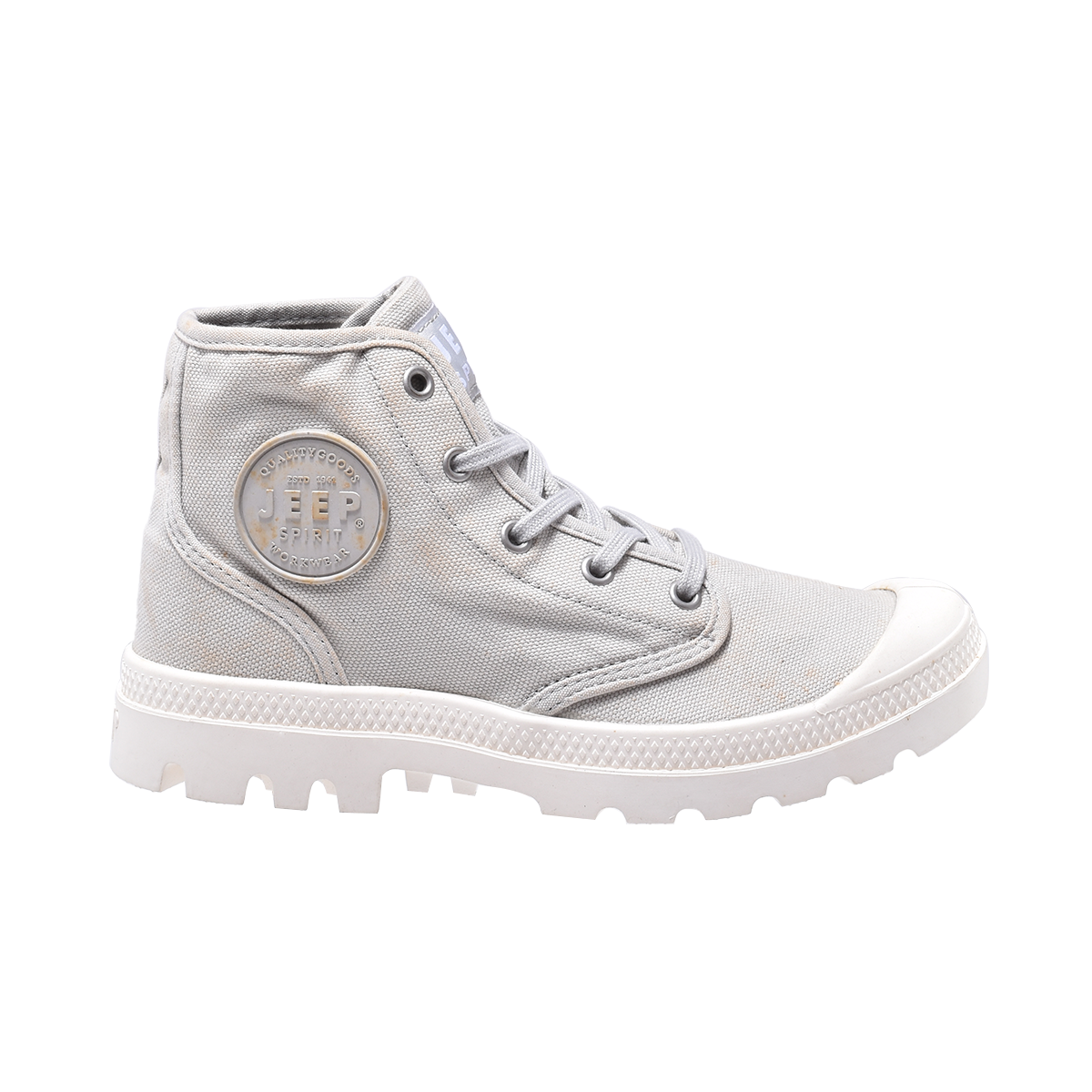 Jeep Spirit High Top Outdoor Canvas Sneaker-5938114209-Gray