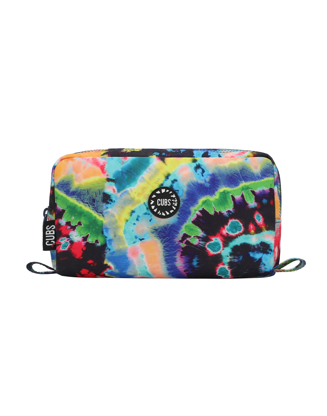 Cubs Black Tie Dye Swirls Pencil Case