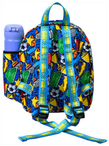 Cubs Football Fan letter M Nursery Lunch Backpack