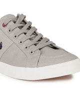 US Polo Men Contrast Stripe Canvas Clarkin Sneakers Grey