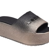 bebe Ploffy Women Slide-23215-OmbreBlackGold