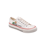 TTWN BEAR Low-Top White Canvas TTWN Bear Lettering / Bear Shoes
