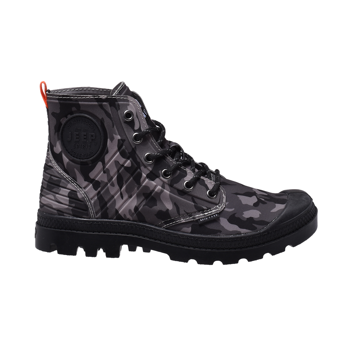 Jeep Spirit High Top Combat Canvas Sneaker-5938114213-Camo