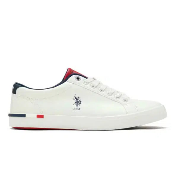 US Polo Assn Men Solid Anton 2.0 Sneakers White