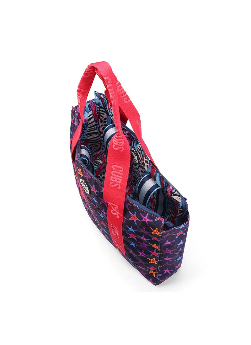 Cubs Art and Dark Stars Double Face Tote Bag