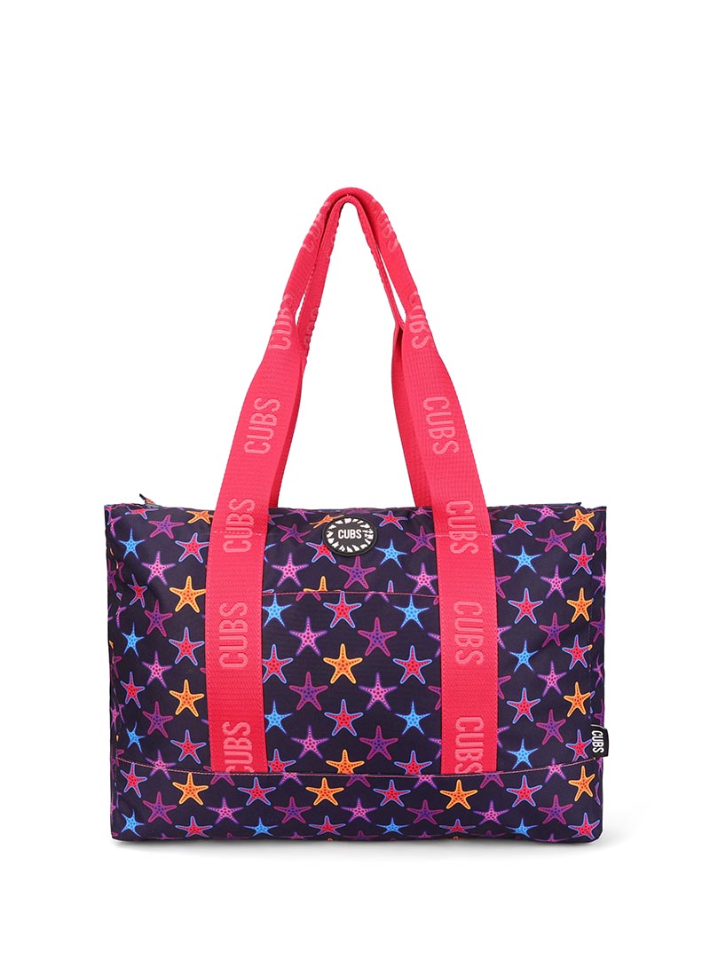 Cubs Art and Dark Stars Double Face Tote Bag