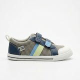 Cubs Blue & Green Jeans Double Strap Sneaker Kids