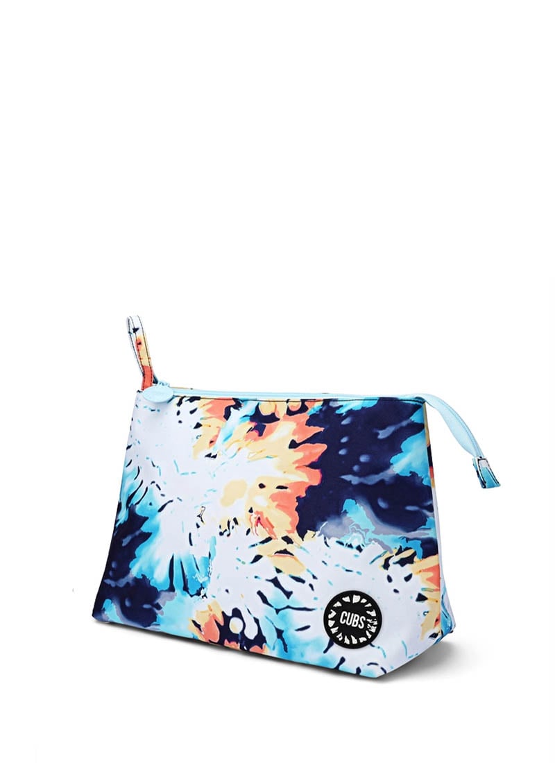 Cubs Blueish Tie Dye Large Pouch