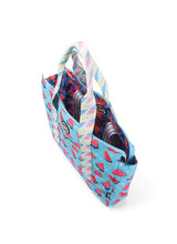 Cubs Bluish Flowers and Watermelon Ice-Cream Double Face Tote Bag