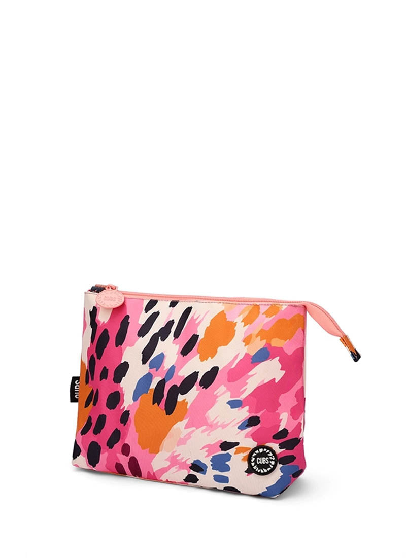 Cubs Brown Leopard Large Pouch