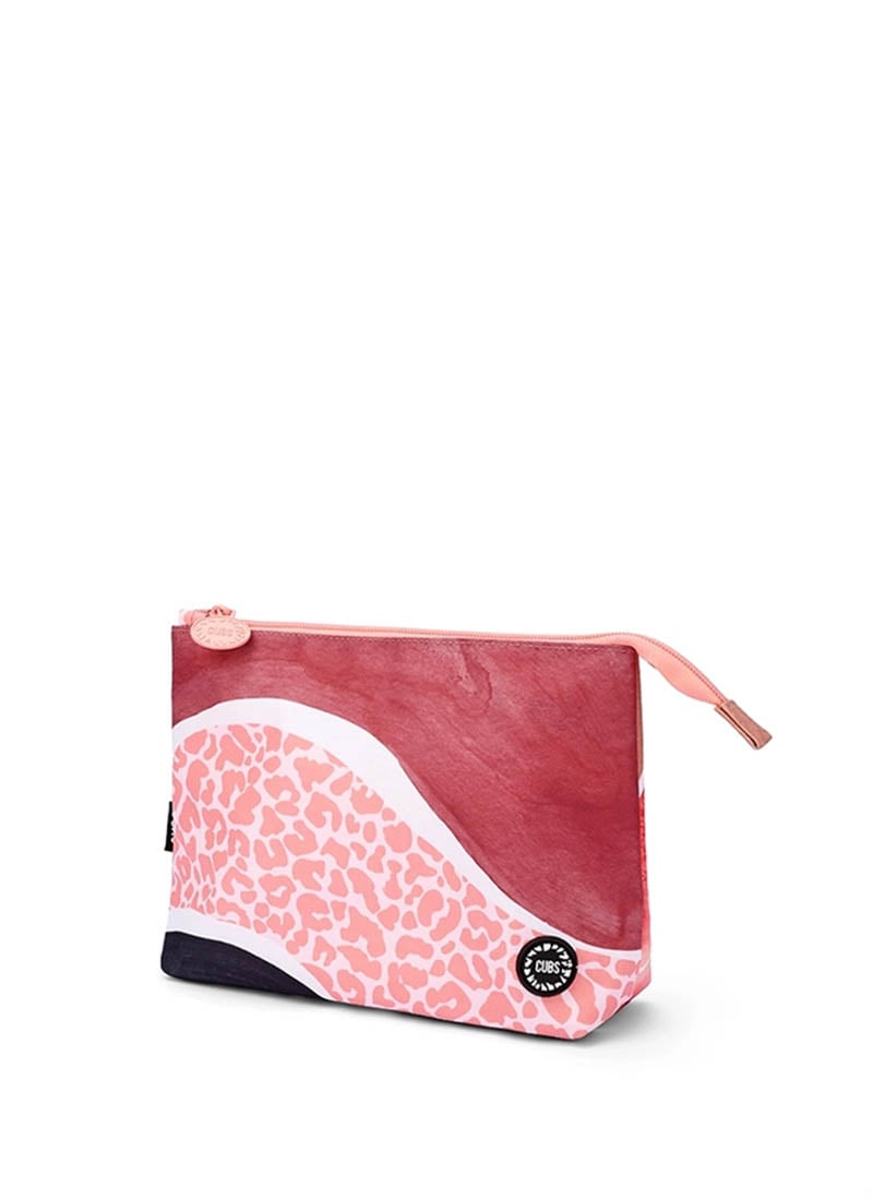 Cubs Brown Waves Medium Pouch