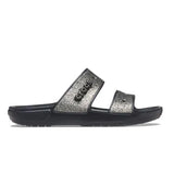 Crocs Classic Glitter II Sandal Black gold