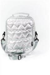Cubs Shiny Silver High School Lunch Bag