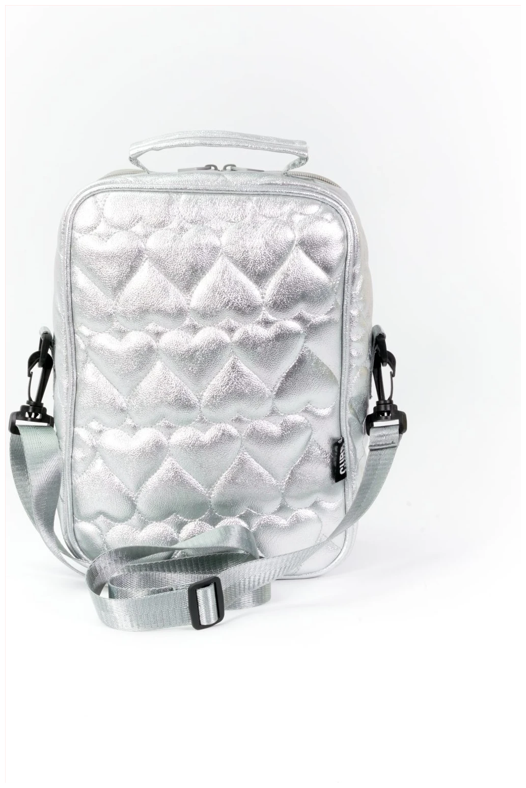 Cubs Shiny Silver High School Lunch Bag