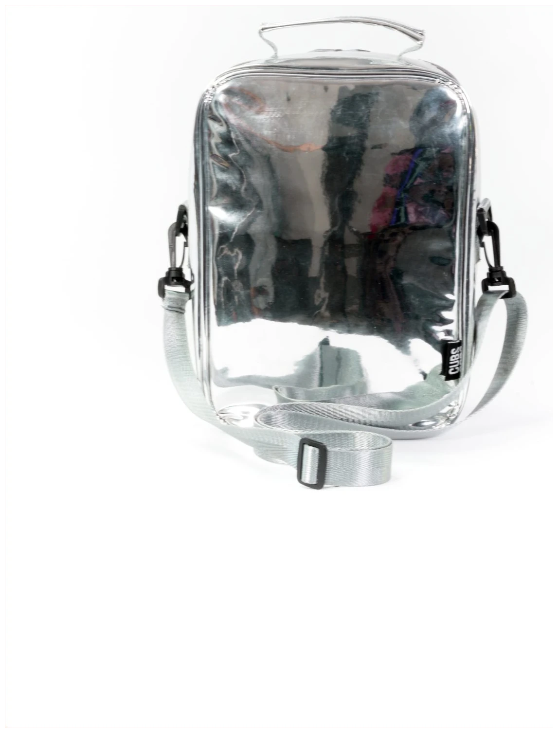 Cubs Holographic Silver High School Lunch Bag