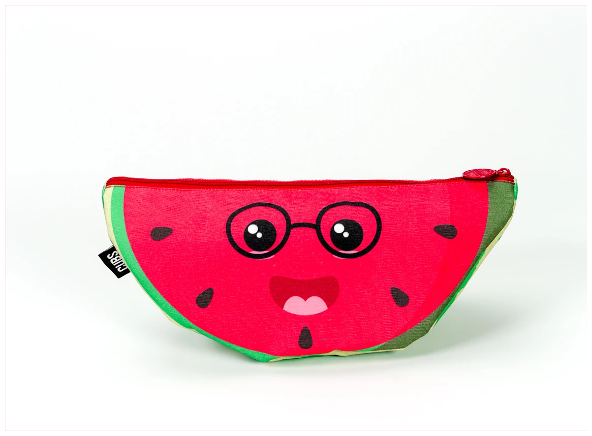 Cubs Watermelon Red with Glasses Large Pouch