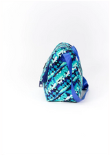 Cubs Water Color Turquoise Tie Dye Cross Body Lunch Bag