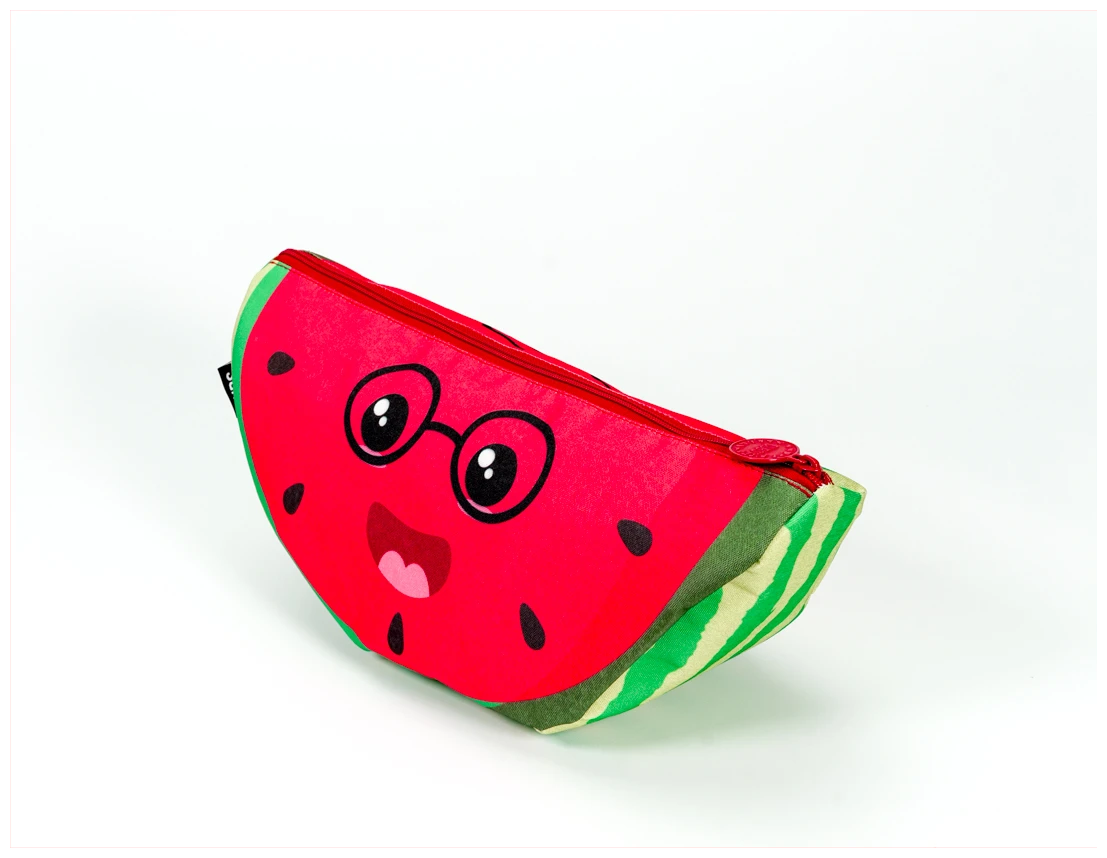 Cubs Watermelon Red with Glasses Large Pouch